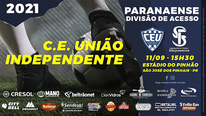 SÃO JOSEENSE X UNIÃO - Divisão de Acesso 2021 (11/09)
