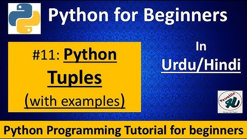 #11- Python Tuple in Hindi/Urdu | Tuples in Python in Hindi | Python tutorial for beginners in Urdu
