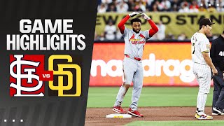 Cardinals vs. Padres Game Highlights (4\/2\/24) | MLB Highlights