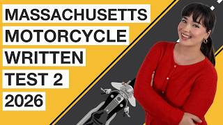 Massachusetts Motorcycle Written Test 2 2026 (50 Questions with Explained Answers)