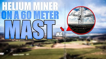 My Best Helium Miner Setup Yet! Helium miner on a 60 Meter Antenna! Huge Witness Area!