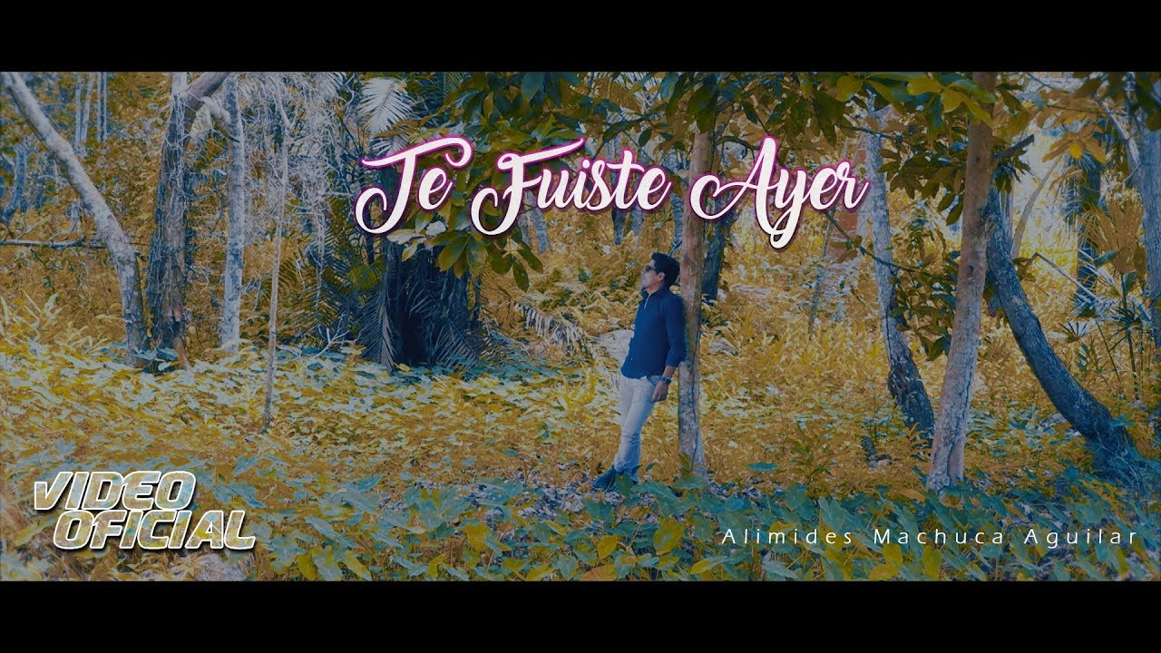 ALIMIDES MACHUCA - TE FUISTE AYER (Vídeo oficial) 2019 4k