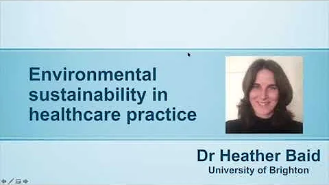 Environmental sustainability in healthcare practice