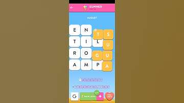 WordBrain 2 Summer Event Day 22 Answer