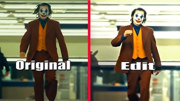 Joker walk on the subway Original and Edit