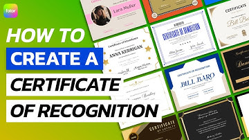How to Create a Certificate of Recognition