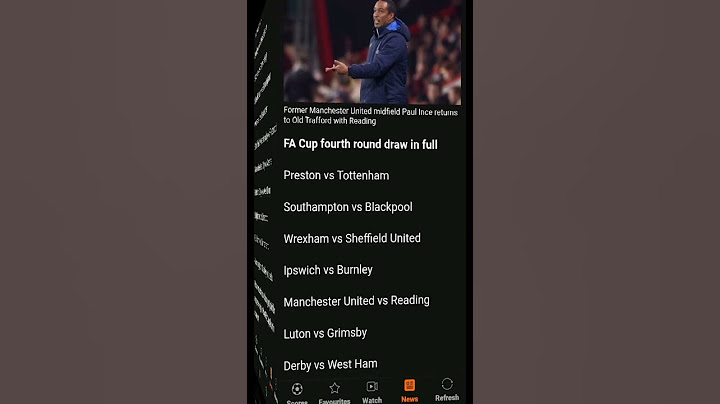 FA Cup fourth round draw in full