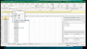 Tableau de fréquence avec intervalle