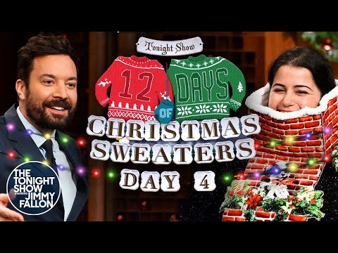 12 days of christmas sweaters 2022: day 4 | the tonight show starring jimmy fallon