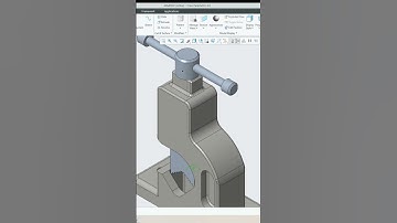 Pipe Vice in CREO #shorts #short #3dmodeling #cad #design #caddcentre