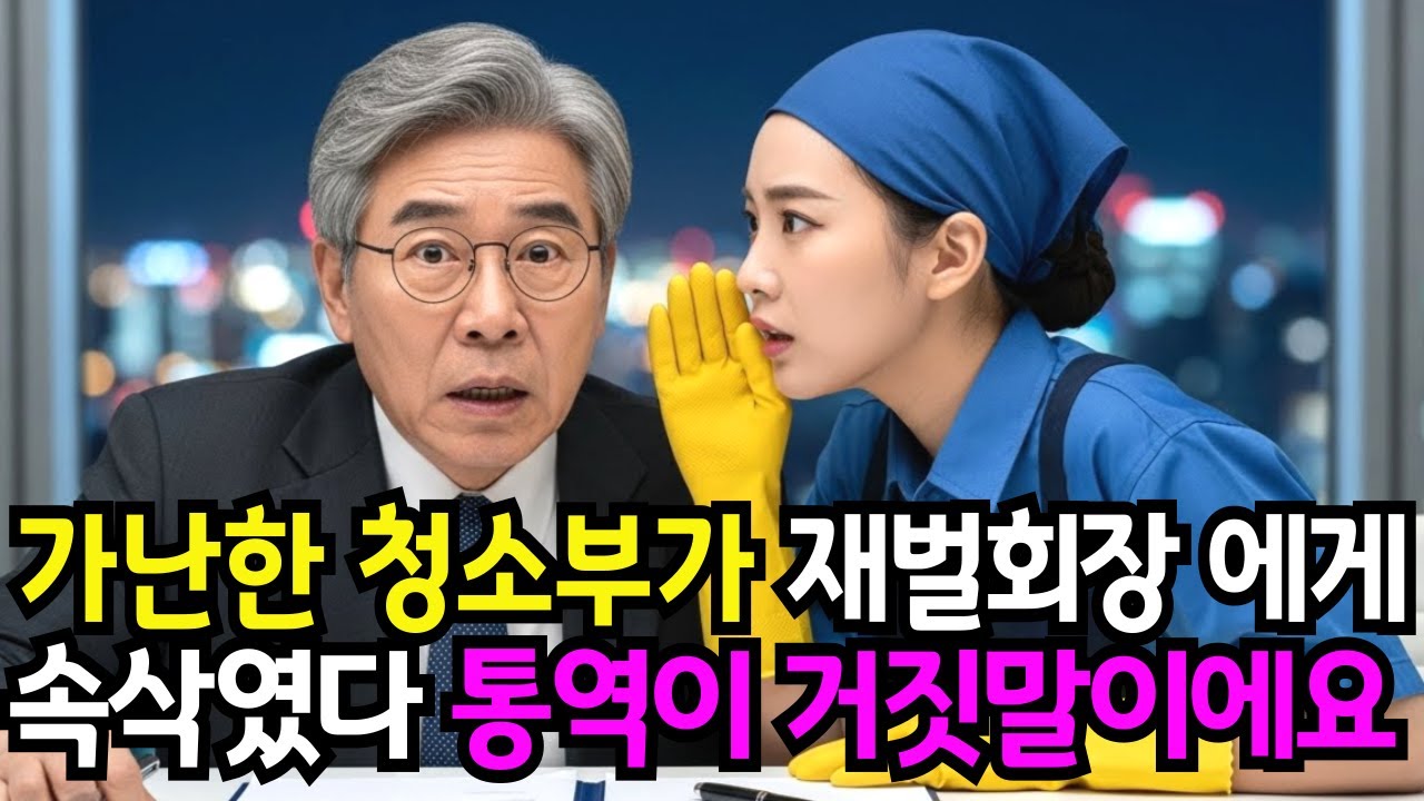 제가 통역할 수 있어요! 가난한 청소부가 백만장자 재벌회장에게  통역이 거짓말이예요. 서명 하시면 안됩니다!!ㅣ노후사연ㅣ감동사연ㅣ사연라디오ㅣ오디오북