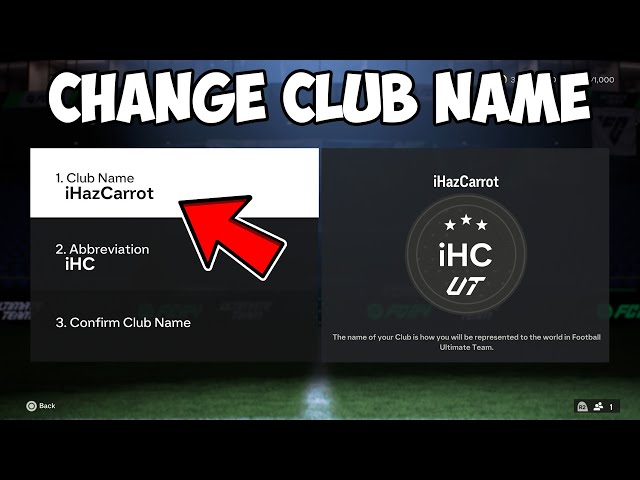 How to change your club name in EA FC 24