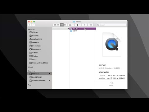 ვიდეო: როგორ გავყო Avchd ფაილი Mac-ზე?