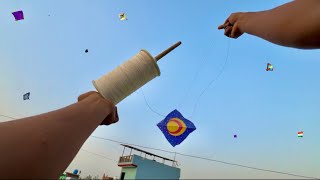 New Pani ki Patang Flying With panda Manjha 5 court Testing | Kite Fighting | Kite Cutting