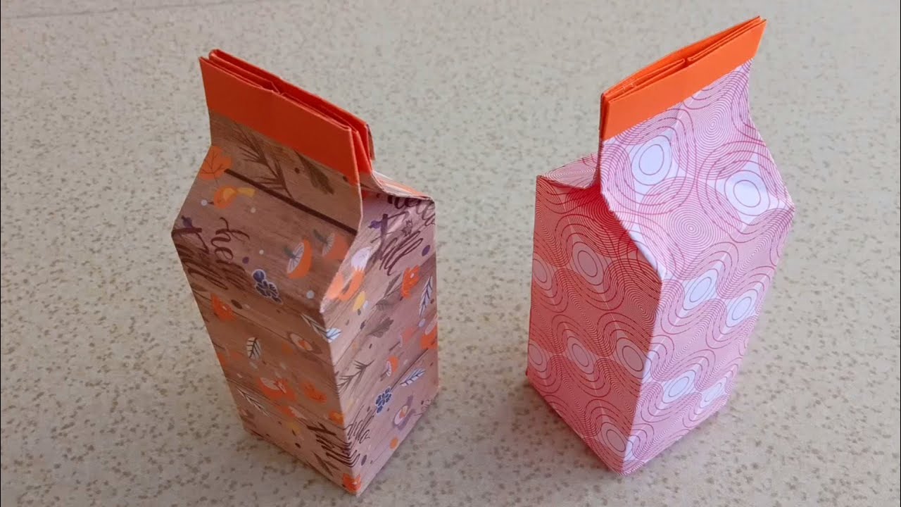 Cara Buat Kotak  Kado dari kertas Origami  Gift Box 