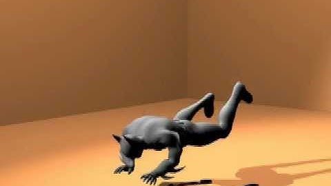 3ds Max animation: Batman moving
