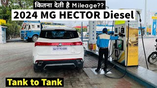 MG Hector Plus Diesel Tank to Tank Mileage Test Review | Hector Diesel Fuel Economy