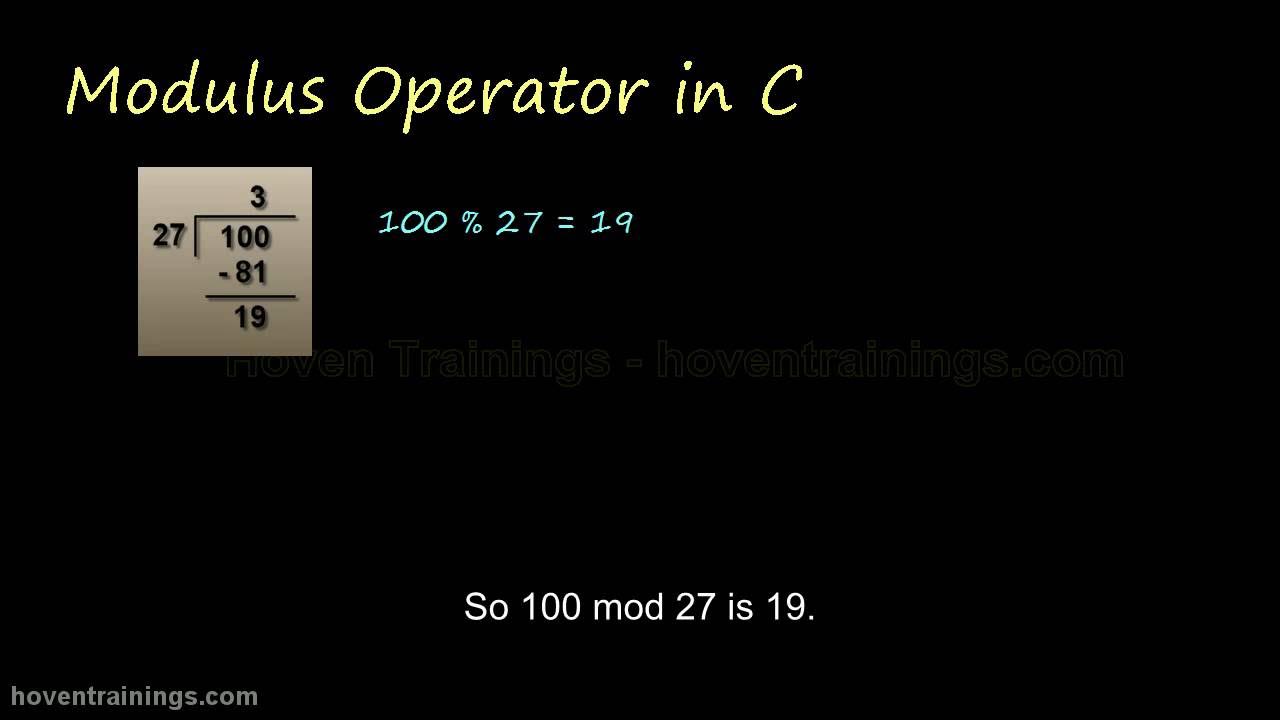 Lecture 8 - Operators in C | C/C++ Video Tutorials and Lectures for ...