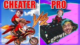 CHEATER VS PRO! KDO SE PRVNÍ DOSTANE DO CÍLE???|GTAV/w @Morryeej, @BoTmAnGOD a @Davel23|