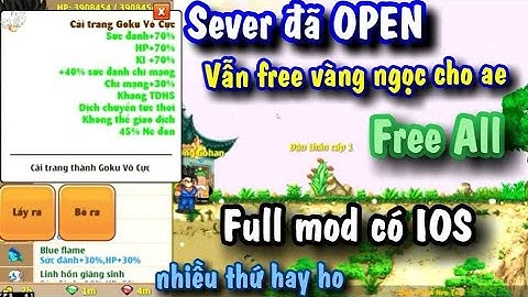 NRO lậu Mới Nhất Đã Open Free Vàng Ngọc Vô Hạn Free All Có Full Mod IOS Cho Ae