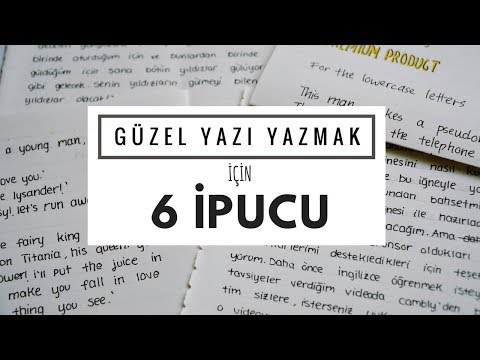 Güzel Yazı Yazmak için 6 İpucu!