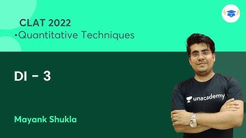 DI - 3 | Quantitative Techniques | CLAT 2022 l Unacademy Law l Mayank Shukla