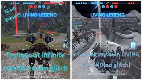 Infinite Stealth Ao Jun glitch+ My very first living legend(no glitch)