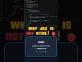 JSX vs HTML: Why React is Smarter? 🧠 🚀  #coding #react #programming