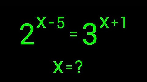 A Nice Exponential Equation | How to solve for X in this Problem ? | Two Methods
