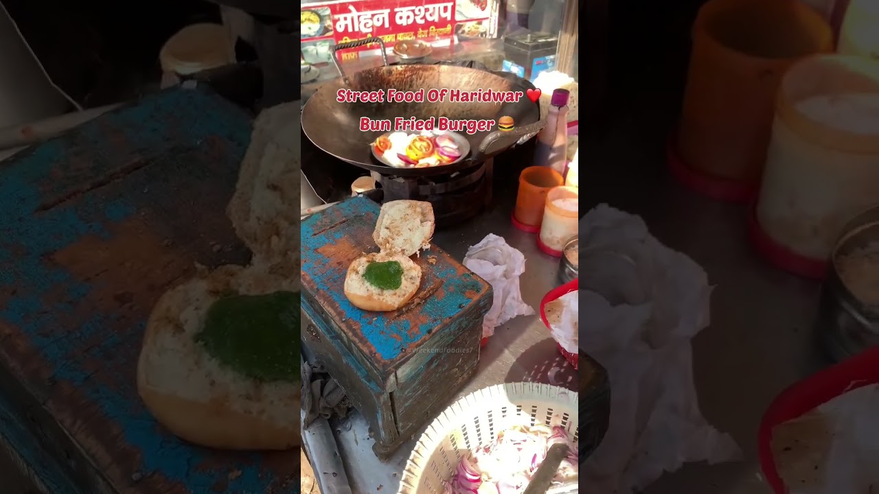 || Bun Fried Burger || Street Food Of Haridwar || 