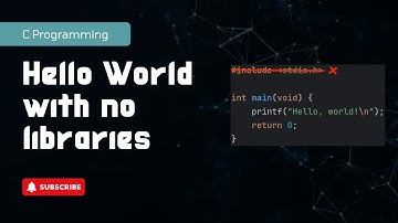 Hello World with no libraries