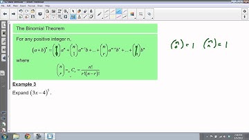 The Binomial Theorem (Section 9.2)