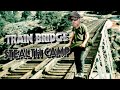 Stealth camping on a train bridge fail