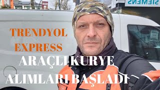 Trendyol Express Aracli Kurye Alimlar Basladi Youtube