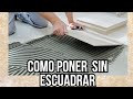 COMO COLOCAR  CERAMICO SIN SABER ESCUADRAR  !!!! paso a paso 👌👷‍♂️