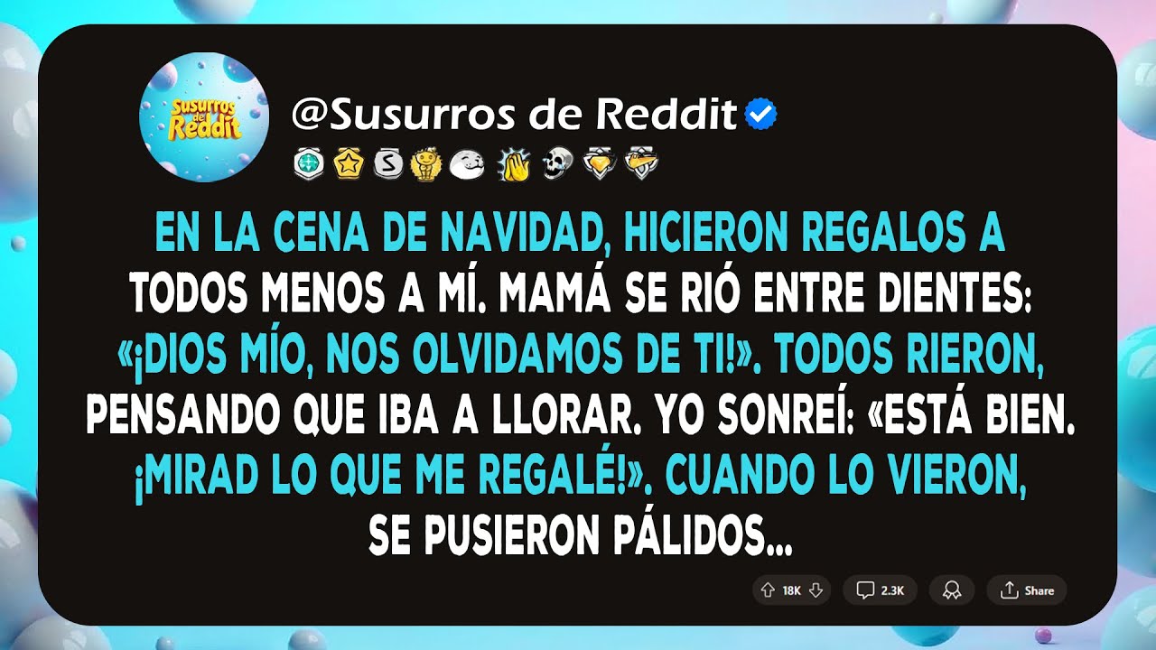 En la Cena de Navidad, Mi Familia Hizo Regalos a Todos, Menos a Mí. Pero Yo Les Mostré lo que Me...