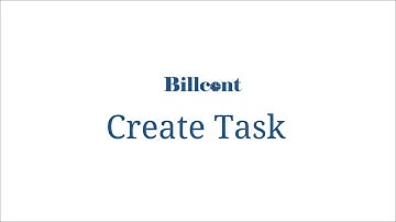 Billcont. How To Create A Task