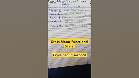 Gross Motor Functional Scale #grossmotorskill  #cerebralpalsy #physiotherapyandrehabilitation