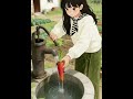 A girl feeds a chicken 🐔🌾 and magically pulls vegetables 🥕🥬 from its neck to form letters 🔤✨ #anime