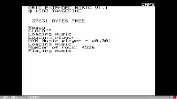 MYM Player MUSIC DEMO Cybernoid 1 UK20xxPD TANGERINE ORIC 1 ATMOS PRAVETZ8D IQ64 TELESTRATOS NOVA