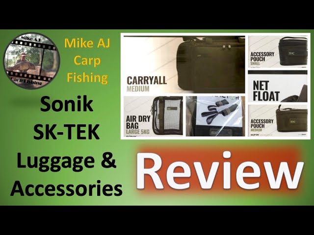 Review of 6-items of Sonik's SK-TEK range of Carp Fishing Luggage