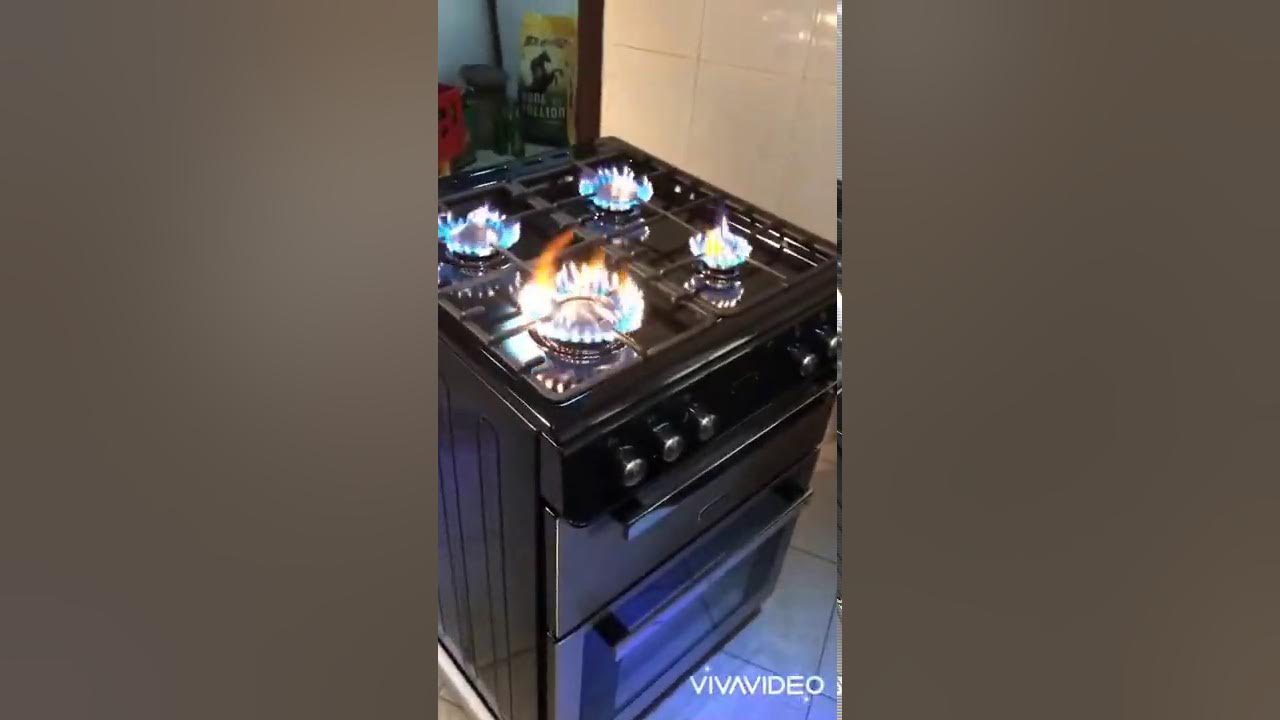 How to repair a gas cooker burning red/yellow flame to BLUE YouTube