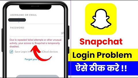Due To Repeated Failed Attempts Or Other Unusual Activity || Snapchat Due To Repeated Failed Attempt