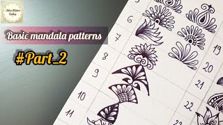 Basic Mandala Patterns for beginners | easy mandala patterns | #Part_2 #Shorts #mandalapatterns #art