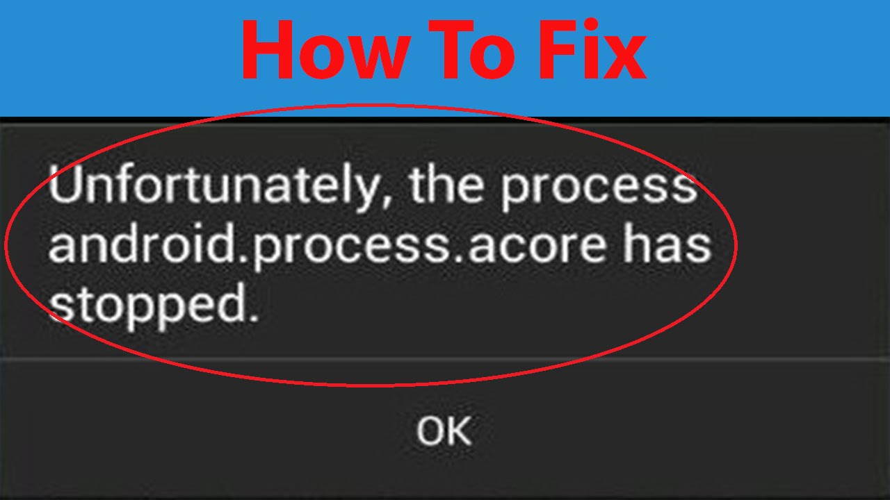 How To Fix Unfortunately The Process Com Android Phone Has Stopped Error In Android 10  