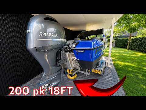 🚤🔥 This Yamaha F200 makes our boat look completely ridiculous! 🤯💪 200 HP might be way too much...