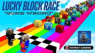 LUCKY BLOCK RACE IN MINECRAFT  * GONE WRONG *