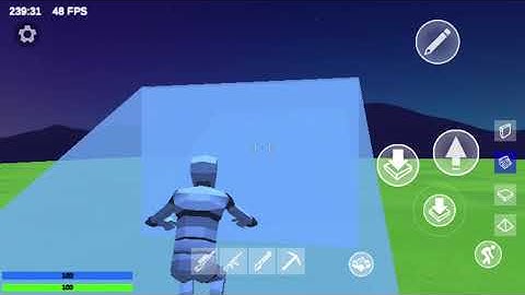 Short video of me floating in 1v1.lol on my phone