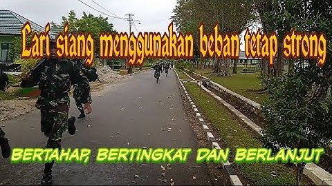 bertahap bertingkat dan berlanjut, lari membawa beban