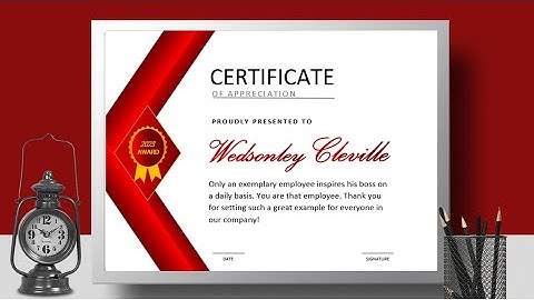 How to Make a Certificate Using MS Word #certificate